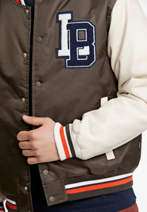 Veste de course personnalisée pour hommes, blouson bombardier brodé en satin, manteau coupe-vent avec col montant, vêtements d'hiver pour les fans de baseball - Product Image 3