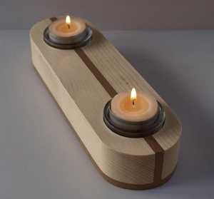 wooden <b>Candle</b> Holders <b>Candle</b> Jars - Product Image 1