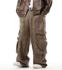 Pantalones Vaqueros Anchos de Pierna Ancha, Ligeros, de Cintura Media, Transpirables y Ecológicos para Hombre, Estilo Casual, Moda Urbana, Venta al Por Mayor, Tendencia 2026 - Product Image 2