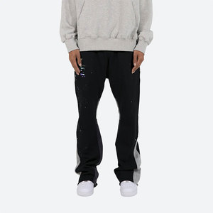 Pantalones deportivos apilados de otoño e invierno para hombre, pantalones de lana de algodón de cintura alta o media, estilo informal holgado - Product Image 2