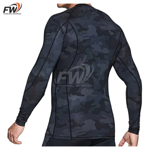 Camiseta de Manga Larga para Surf, Rashguard de BJJ, Elástica en 4 Direcciones, Manga Raglán, Costuras Planas, Sin Costuras, para Natación, para Hombre - Product Image 2