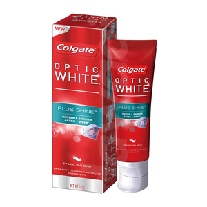 Pasta de Dientes Colgate Optic White Plus Shine, Paquete de 100 g - Product Image 1