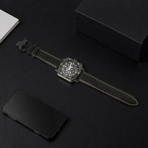 Reloj Deportivo de Lujo con Correa de Caucho para Hombre, Reloj de Acero Inoxidable 316, Modelo BLH982, Relojes de Pulsera Mecánicos, OEM ODM - Product Image 6