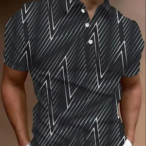 Polos para hombres y mujeres, Camisa cómoda de diseñador, polo con caracteres y letras impresos y diseño y logotipo - Product Image 1