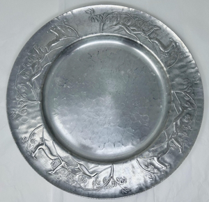 Vaisselle écologique, assiettes de présentation argentées, mariage, acier inoxydable, plateau de service alimentaire miroir, passe au lave-vaisselle - Product Image 3