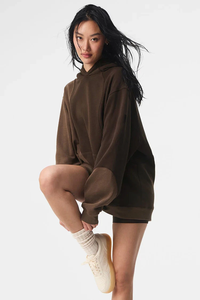 Soft Fabric Hoodie <b>Women</b> Drop Shoulder Hoodies High Quality Cotton <b>Women</b> Letter Print <b>Pullover</b> <b>Women</b> Oversized Hoodie - Product Image 4