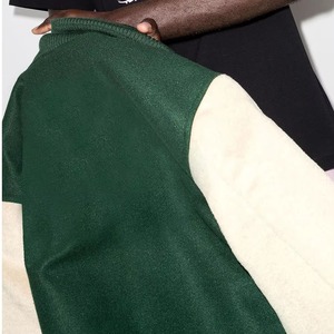 Nouvelle veste universitaire d'hiver pour homme avec logo personnalisé sur le devant, col montant, écologique, respirante, séchage rapide, toile légère - Product Image 6