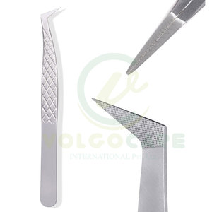 Pinzas de punta de acero inoxidable al mejor precio 2024 en colores surtidos para desplumar cejas Pinzas de acero inoxidable de grado médico - Product Image 5