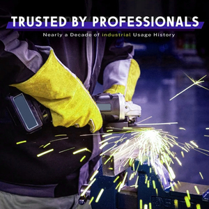 Guantes de protección laboral de soldadura resistentes al desgaste de cuero de alta calidad, gran oferta, guantes de seguridad de trabajo transpirables para soldador - Product Image 4