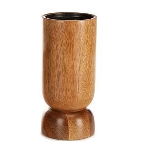 T Light Bougeoir rustique en bois de manguier pour la décoration de la maison Bougeoirs piliers élégants pour les festivals de Noël - Product Image 4