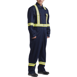 Uniforme de Trabajo Reflectante Ignífugo de Moda para Mecánicos Industriales, Logotipo Personalizado, Poliéster, Equipo de Protección de Alta Calidad - Product Image 6