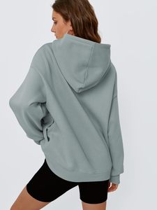 Sudadera con capucha de gran tamaño para mujer personalizada más vendida, ropa informal, el mejor Material usado, sudaderas con capucha de gran tamaño transpirables para mujer - Product Image 4