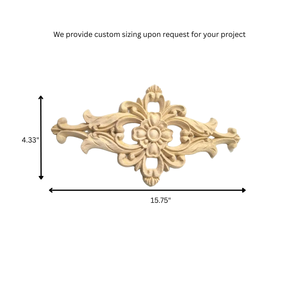 Apliques Decorativos de Madera Maciza para Interiores Clásicos y Atemporales, Adornos de Madera para Gabinetes, Apliques Tallados para Muebles - Product Image 2