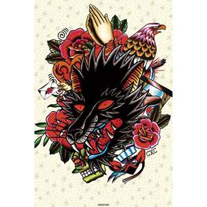Cardxcore Paper <b>Poster</b> Wolf Design for Wall Usage - Product Image 1