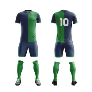 Uniforme di calcio personalizzata per gli uomini con stampa personalizzata nome numero e Logo utilizzando sublimazione su tessuto in poliestere di alta qualità - Product Image 1