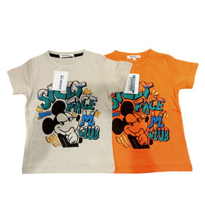 Camisetas de algodón 100% de alta calidad para niños, venta a granel de camisetas lisas de temporada de verano, diseño impreso simple, stock disponible - Product Image 5