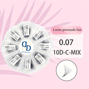 Cils en éventail pré-faits faits à la main, extensions de cils, vente chaude, 6D 8D 10D 15D, éventails de cils en vrac, extensions de cils - Product Image 2
