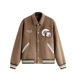 OEM Veste universitaire Letterman en laine de haute qualité personnalisée Grande taille Baseball Design Chenille Broderie Style Vintage Toile Hiver - Product Image 1