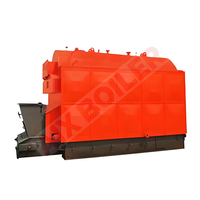 DZL 8 Ton Moving Chain Grate Rice Husk Biomass Coal Fired Steam Boiler.