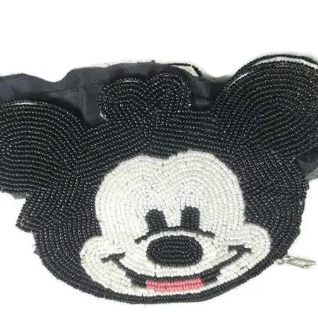 Exclusive Design Micky Mouse Shaped Customized Color Cartoon Style With Zipper Purses Indian Supplier