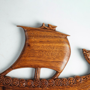 ไม้แกะสลักมือรูปเรือไม้สำหรับตกแต่งภายใน - Product Image 3