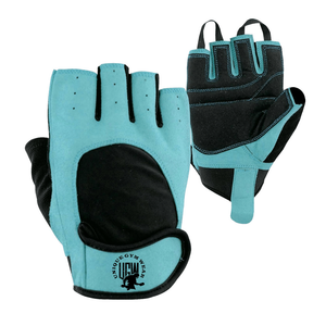 UNIQUE GYM WEAR Leather Half <b>Finger</b> Weight Lifting Gloves with Adjustable Wrist <b>Strap</b>-Breathable Unisex for Gym & Bodybuilding - Product Image 1
