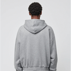 Venta al por mayor logotipo personalizado diseño de ropa casual Sudadera con capucha para los hombres de gran tamaño mejor calidad de diseño de los hombres sudaderas con cremallera - Product Image 4
