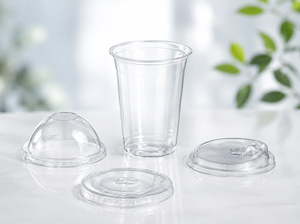 Tapas de Plástico PET PP Transparentes, Tipo Domo y Planas, para Vasos Desechables de 75mm, 85mm, 90mm, 93mm, 95mm, 98mm, 120mm, con Logotipo Personalizado - Product Image 2