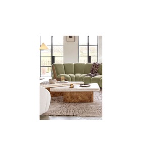 Venta al por mayor, precio barato, mesa de centro de mármol, diseño de sala de estar, juego de mesa de centro alta y baja, mesa auxiliar de cristal - Product Image 1