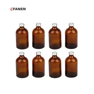 Fanen 50ml Ampuls Glass Bottle Chemically Resistant Airtight Glass Headspace Vial