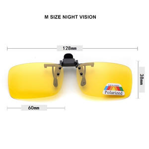 Gafas de sol polarizadas con Clip para Conductor de <span class=keywords><strong>coche</strong></span>, lentes de sol con protección UVB, Anti UVA, para conducción nocturna, venta al por mayor - Product Image 6