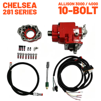 Boîte de vitesses PTO 1-1/4 à arbre clé Chelsea série 281 281GBFJP-B5XD pour camions, compatible avec les transmissions Allison 3000 4000, 10 boulons PowerShift