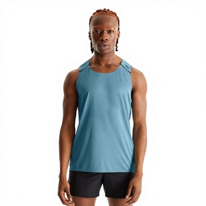 Men Gym Tank Top Quick Dry Breathable Workout Sleeveless Shirt Running Fitness <b>Vest</b> Athletic Fitness wear Custom Logo Print - Product Image 1