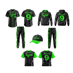 Kit d'uniformes de baseball personnalisés pour les joueurs jeunes et adultes, vêtements d'équipe imprimés sur mesure, kit d'uniformes de baseball - Product Image 2