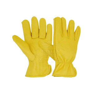 Guantes de conductor de desgaste de bicicleta de cuatro estaciones ecológicos de cuero genuino duradero de alta calidad para deportes precio al por mayor - Product Image 1