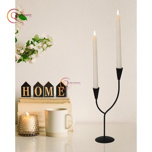 New Metal Candle <b>Holder</b> Set <b>Black</b> Color Powder Coated <b>Candlestick</b> <b>Holder</b> Antique Design Unique Candle Jar for Home Decoration - Product Image 1