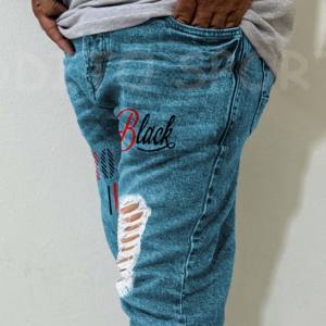Jeans de Mezclilla Rectos para Hombre, a la Moda, Nuevos, en Cantidad, de Cintura Alta, Secado Rápido, Calidad Premium, Tela Suave, Lavado a la Piedra - Product Image 4