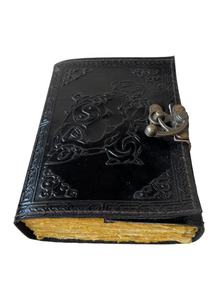 Cuaderno de Tapa Dura con Espiral de Cuero Único Hecho a Mano por Tortoise Journal, Cuaderno de Bocetos Vintage Negro para Regalo, Suministros de Oficina - Product Image 2