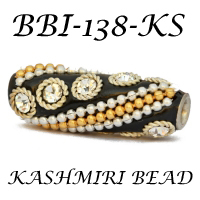 Perles de Cachemire faites à la main, durables et colorées, parfaites pour la fabrication de bijoux et d'artisanat, provenant d'Inde. - Product Image 3