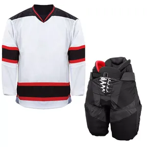 Nouvelle conception 2026 Uniformes de hockey sur glace personnalisés bon marché pour enfants Équipe de jeunes Uniformes de hockey sur glace sublimés personnalisés Uniformes de hockey sur glace de haute qualité pour hommes - Product Image 1