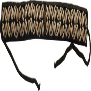 Cotton shell beaded <b>Belt</b> <b>for</b> <b>Women</b> Fashion Black <b>Bag</b> White Western OEM Logo Style Buckle Fabric Packing Pcs Color uk - Product Image 2