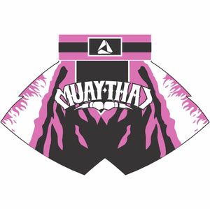 กางเกงขาสั้นแบบมืออาชีพสำหรับผู้ชายกางเกงขาสั้น MMA แบบสั่งทำพิมพ์ซับลิเมชันแบบเย็บปักโลโก้ได้อย่างรวดเร็ว - Product Image 3