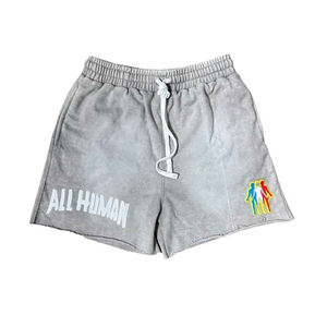 Pantalones Cortos de Verano Estilo Hip Hop, Deslavados al Ácido, con Pedrería, Estampados Personalizados al por Mayor, Estilo Urbano Vintage, Pantalones Cortos Deportivos - Product Image 5