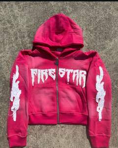 Sudadera con capucha personalizada para hombre, de alta calidad, estilo desgastado, con efecto lavado ácido, tela transpirable Powerventure, para invierno - Product Image 2