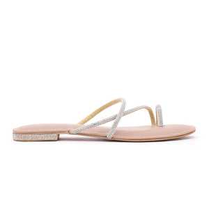 Sandales à talons dorées FN0665 Chappal élégant et fantaisie - Product Image 3