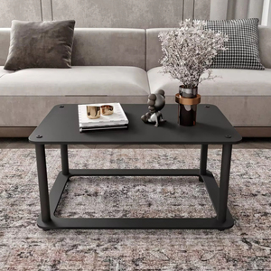 Table basse en bois nordique moderne AFOSSA avec tiroirs de rangement, design de panneau, meubles de salon, Turquie - Product Image 6