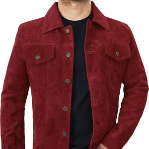 Chaqueta de Motocicleta Unisex de Lona, con Detalles en Piel de Vaca, de Alta Calidad, Ecológica, Impermeable, Resistente al Viento, Estilo Vintage, Servicio OEM - Product Image 1