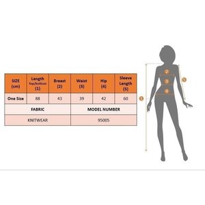 มินิเดรสผ้าถักคอกลมแขนยาวสำหรับผู้หญิง 30674 - Product Image 3
