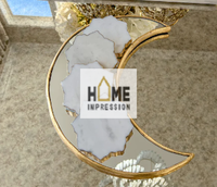 HOME IMPRESSION Nouveau Bol à Salade Minimaliste de Designer Vaisselle de Luxe en Aluminium Poli Jetable Écologique Adapté au Contact Alimentaire