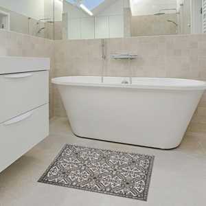 Tapis de couleur neutre, tapis imprimé moderne pour la maison, tapis bohème pour salon, tapis en chenille - Product Image 2